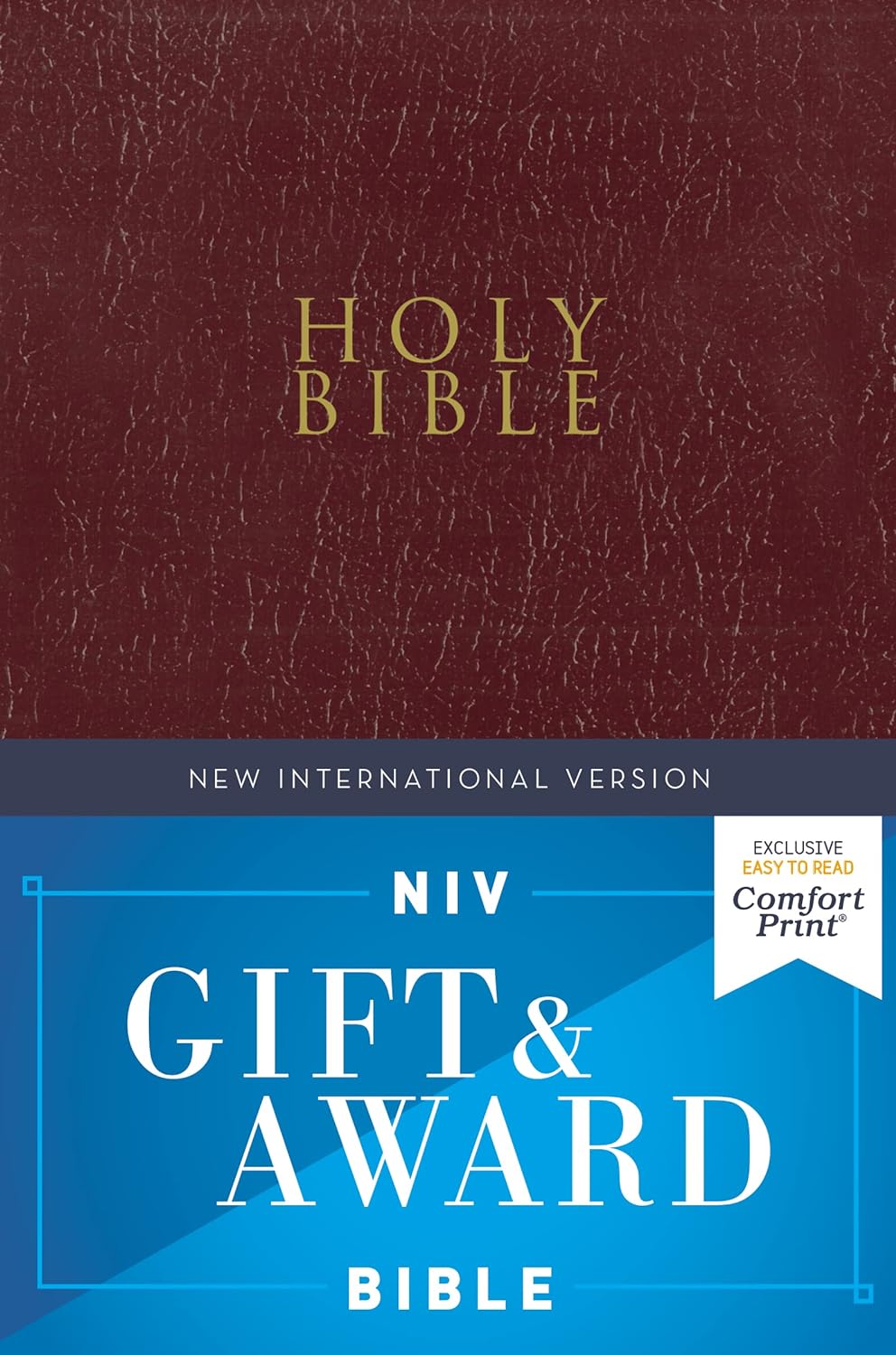 NIV, Gift and Award Bible, Leather-Look, Red Letter Edition