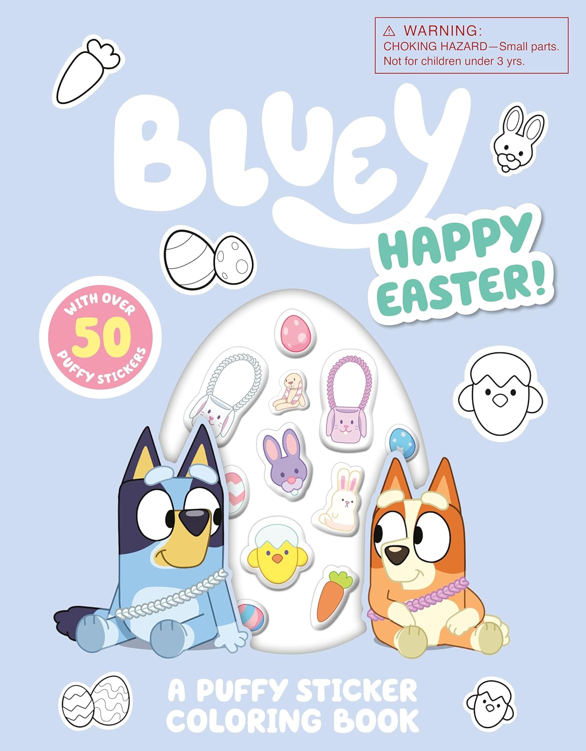 Bluey: Happy Easter! a Puffy Sticker Coloring Book: With Over 50 Puffy Stickers - Pre-Order